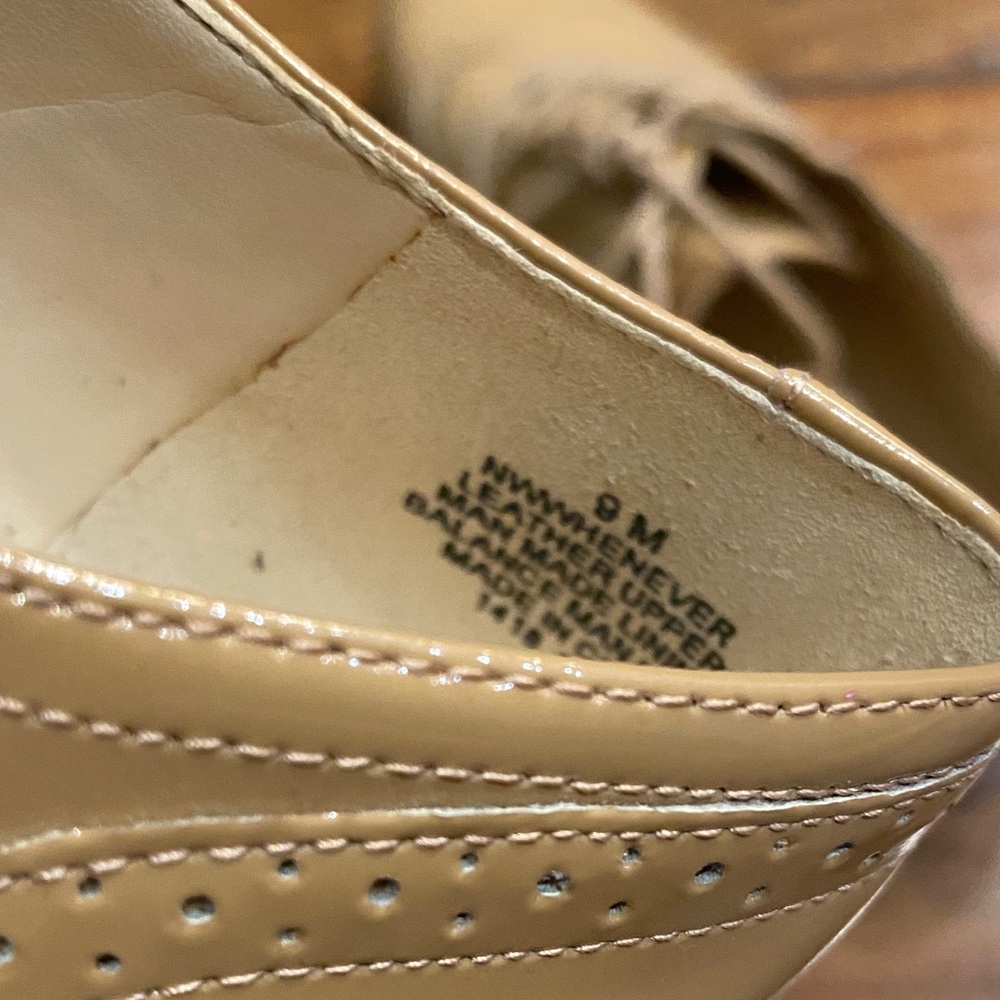 Nine west Women's Tan Oxford Shoes women’s size 9 - Picture 8 of 9